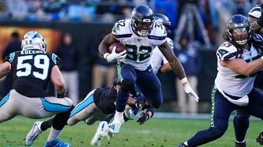 Chris Carson led the charge for Black Micahs in a one sided affair
