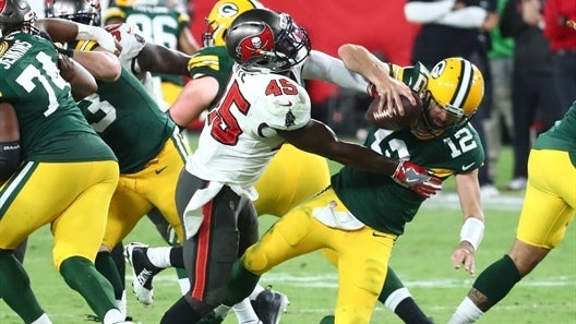 Aaron Rodgers nets negative 1 point in loss to Big Tex's Pillow Biters