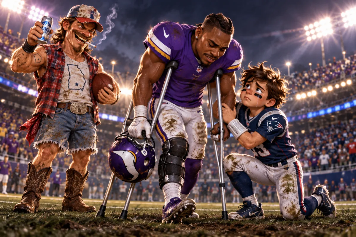 Mascot face-off art for Jahmyr Gibbs launches Coweta Crackas to the top