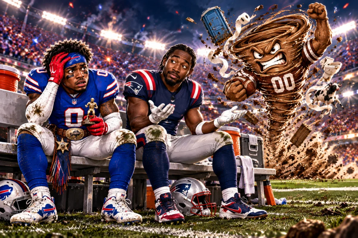 Mascot face-off art for Nico Collins Delivers Thriller Over KeonCounty
