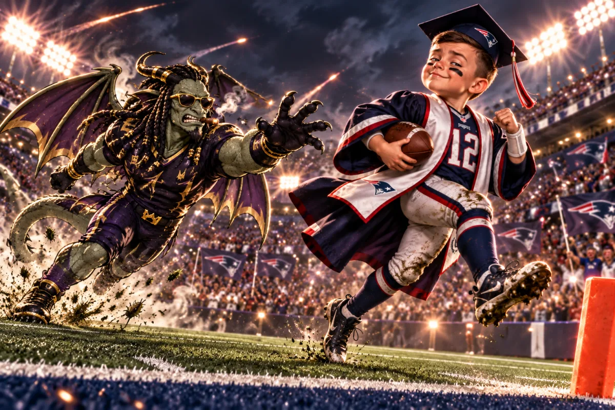Mascot face-off art for Parker Washington Shreds 2nd Hand Smoke