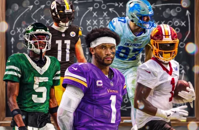 fantasy football classroom with fantasy players in the room.