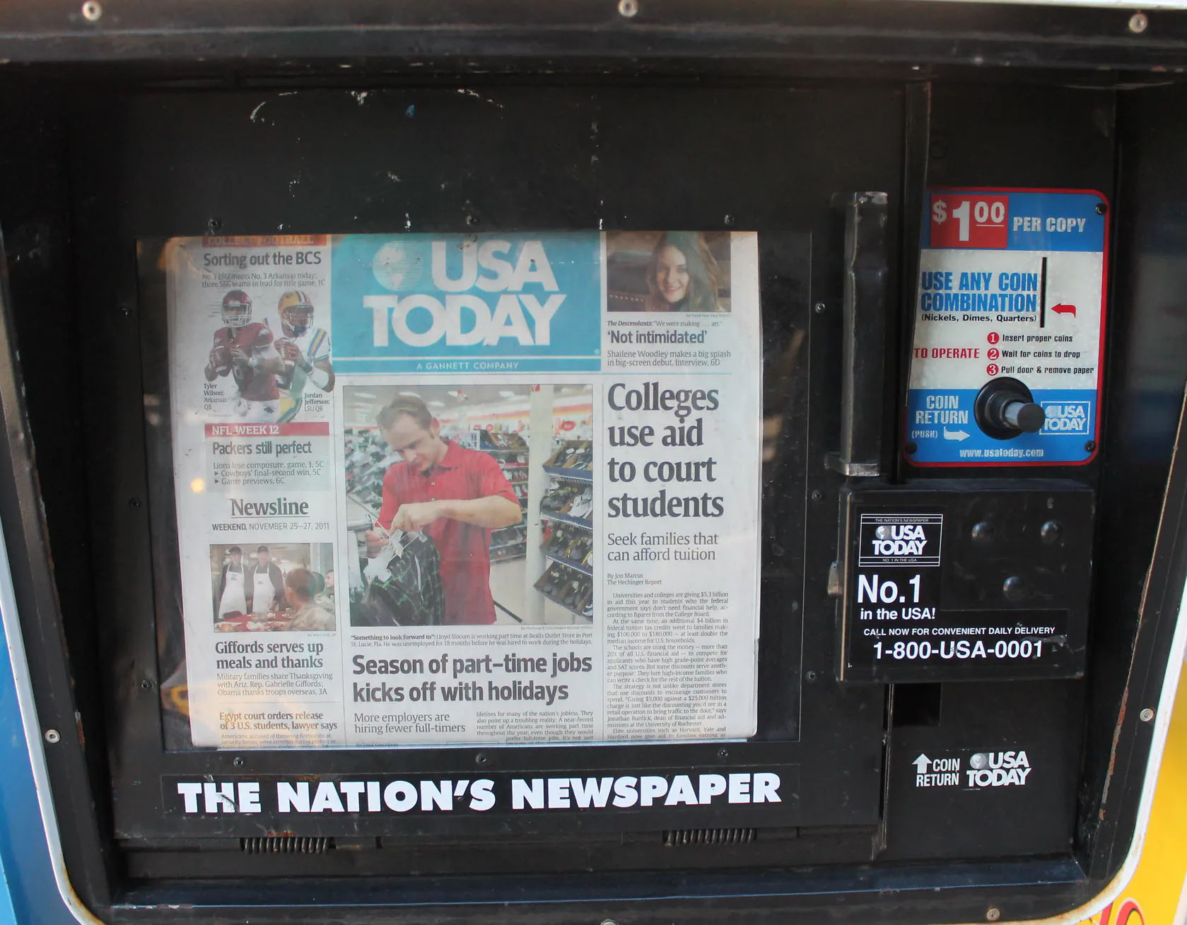 USA Today box score clippings from the early GNG scoring era